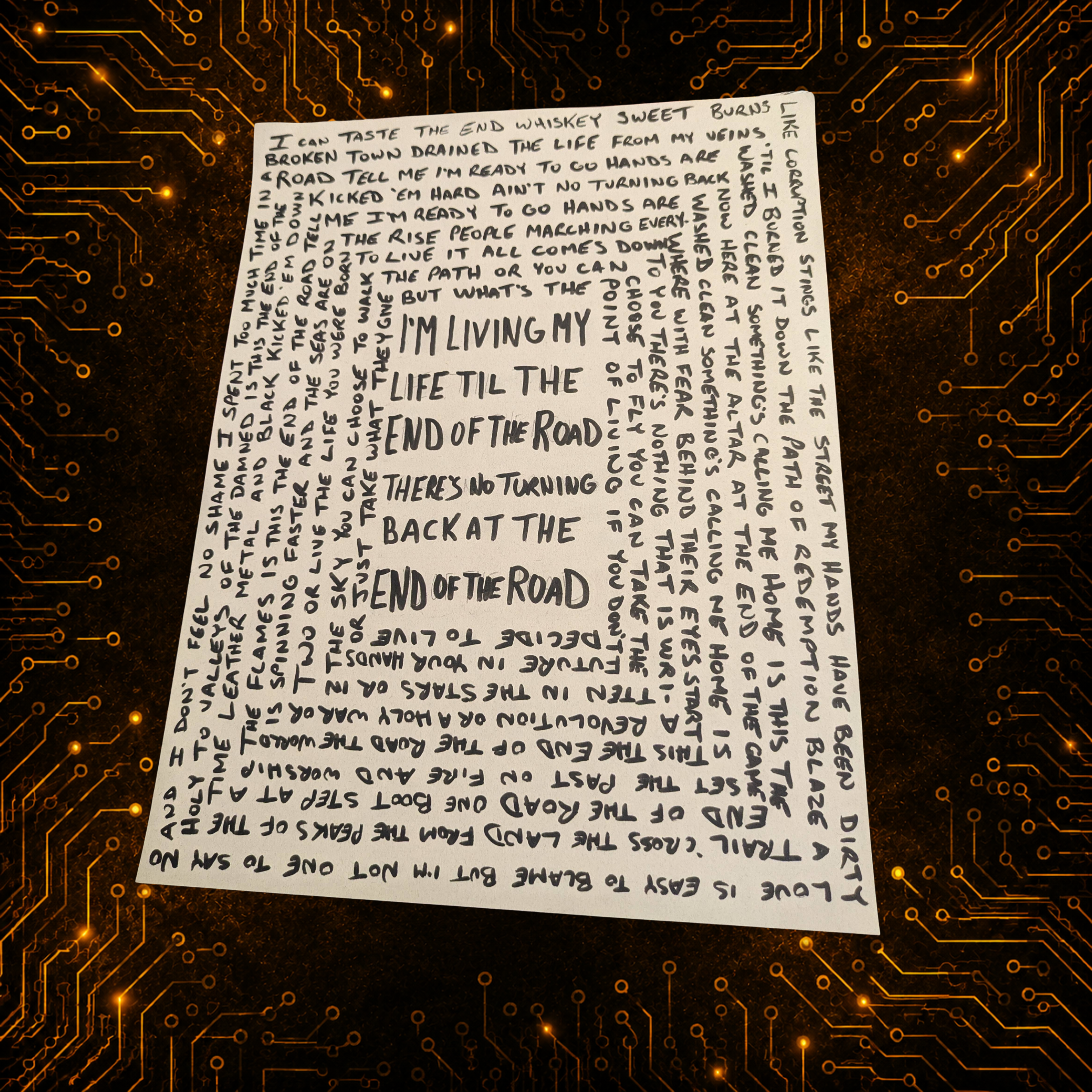 Handwritten Lyrics