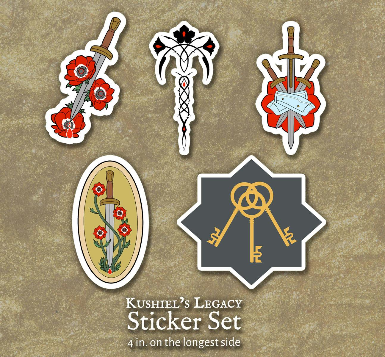 Kushiel's Legacy Full Sticker Set