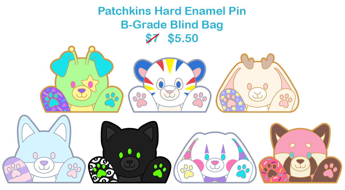 B-GRADE PIN BLIND BAG: Patchkins