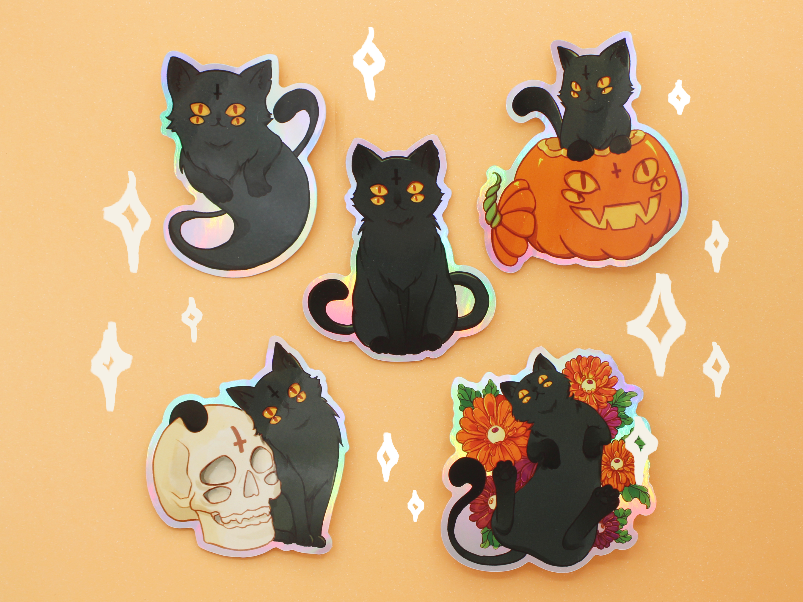 Sticker Set: Four Eyed Kitties