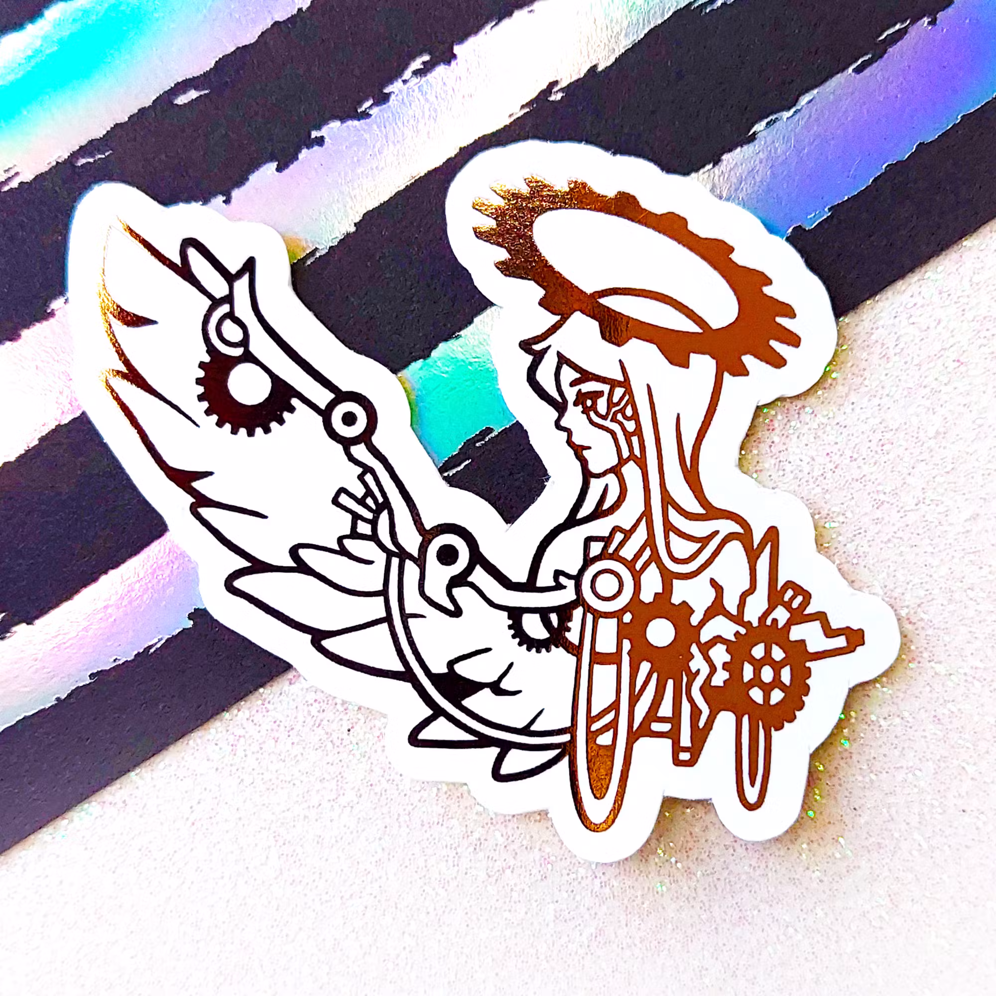 "Angel of Machines" - Foil Sticker