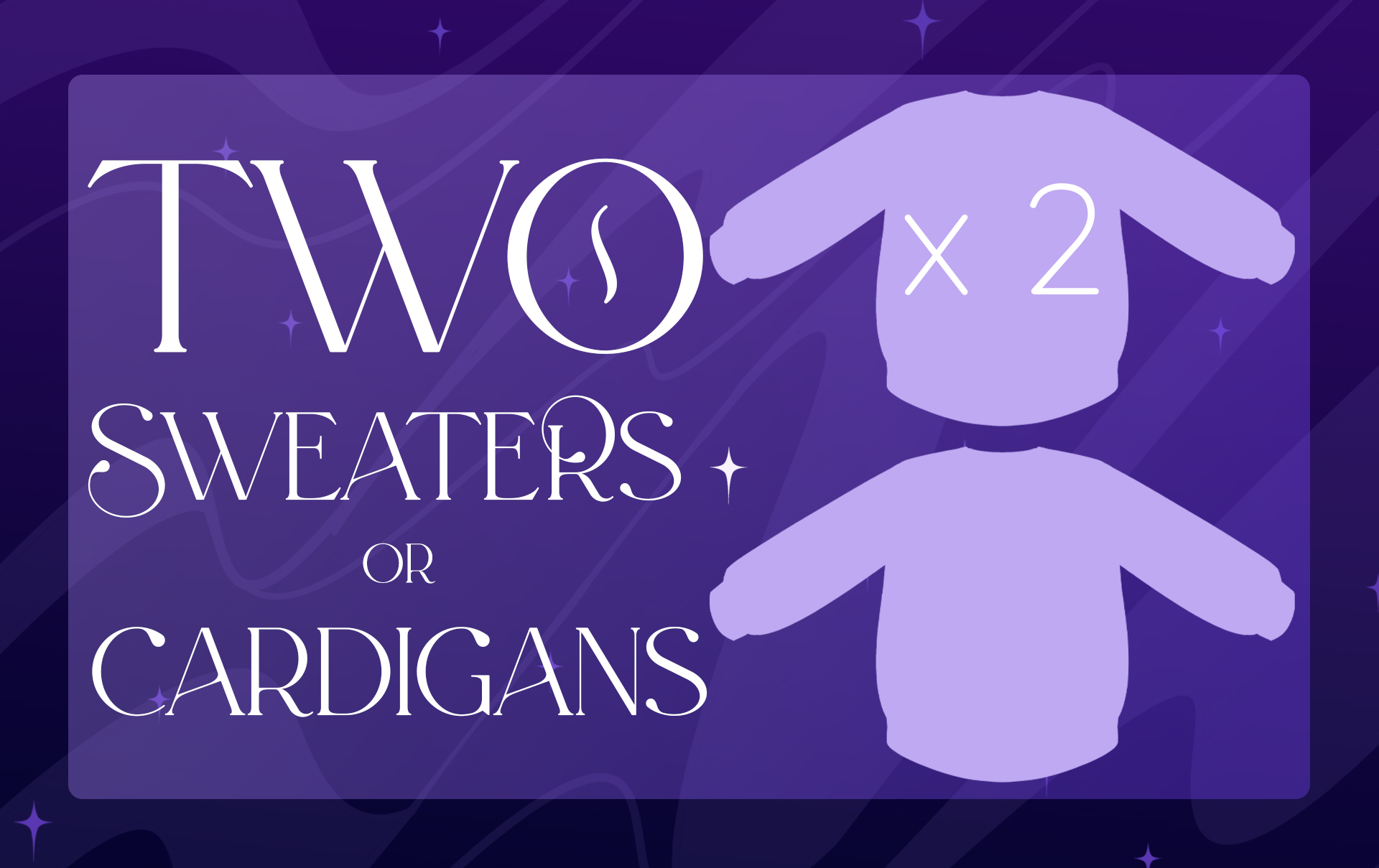 Two Cardigans or Sweaters
