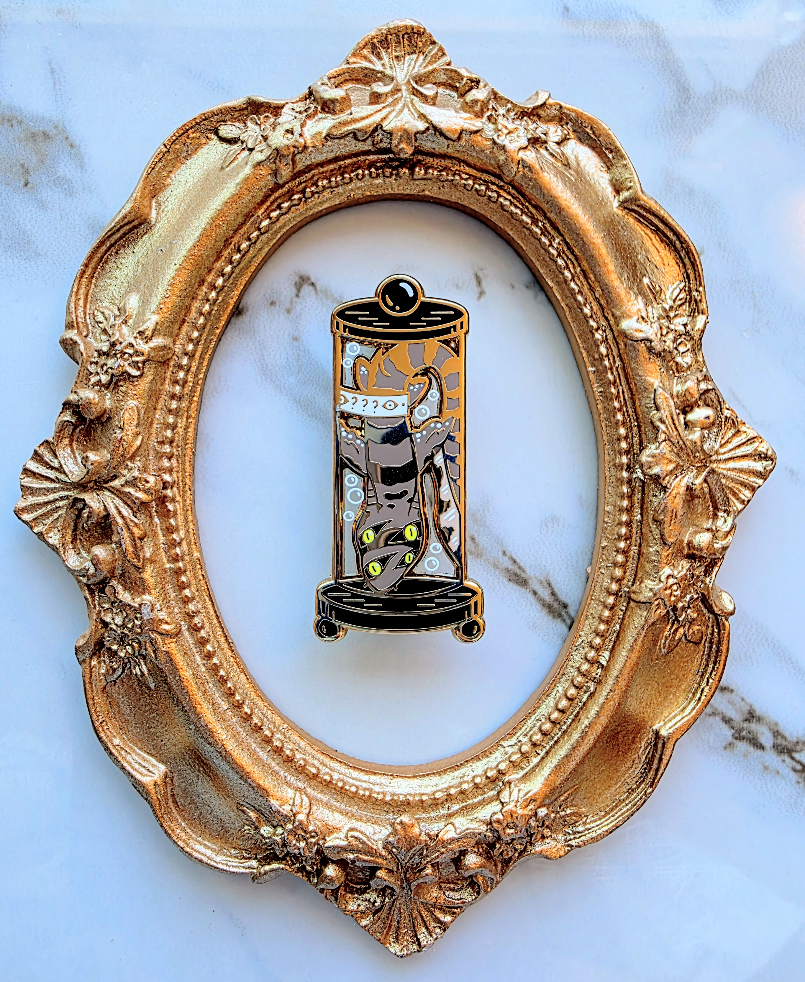Cabinet of Curiosities: Strange Shark Specimen | 1.7 inch Enamel Pin
