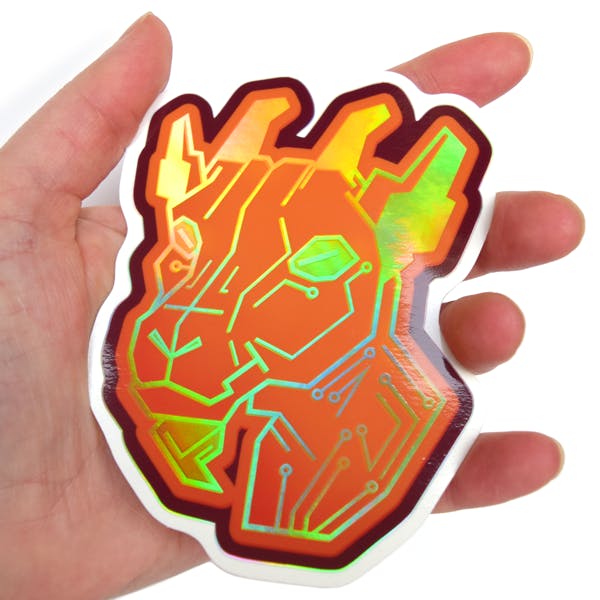 Selective Holographic Hex Sticker