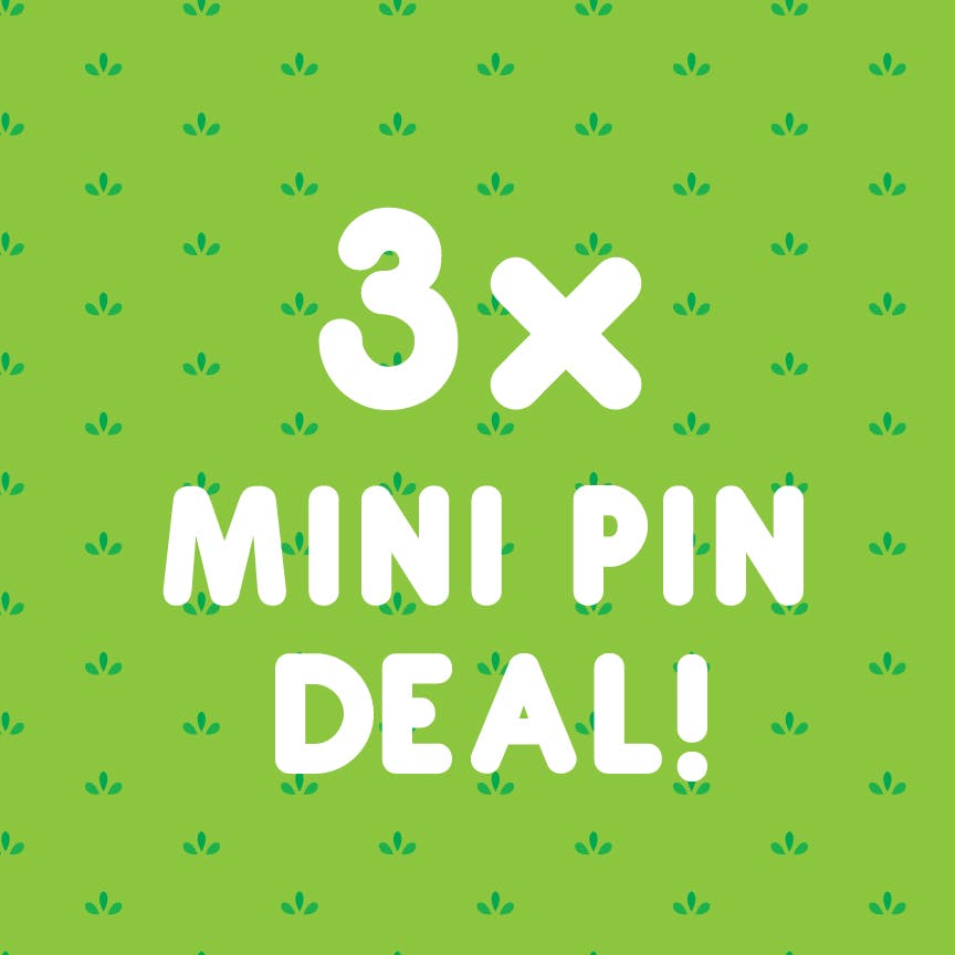 Tiny Team Work - Three Mini Enamel Pins