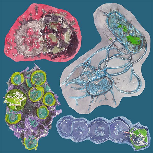 Engulfed Castle Sticker Set