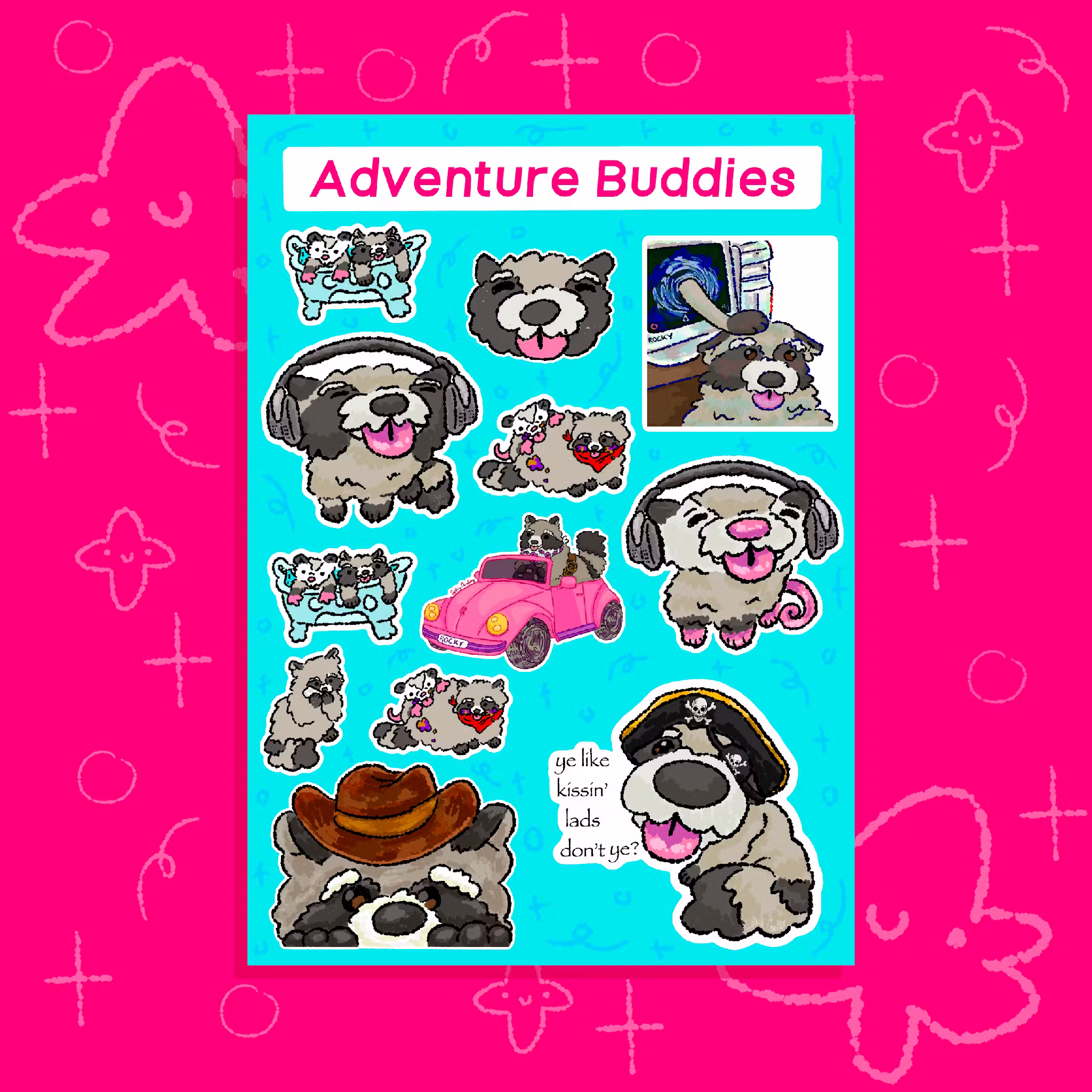 Adventure Buddies Sticker Sheet