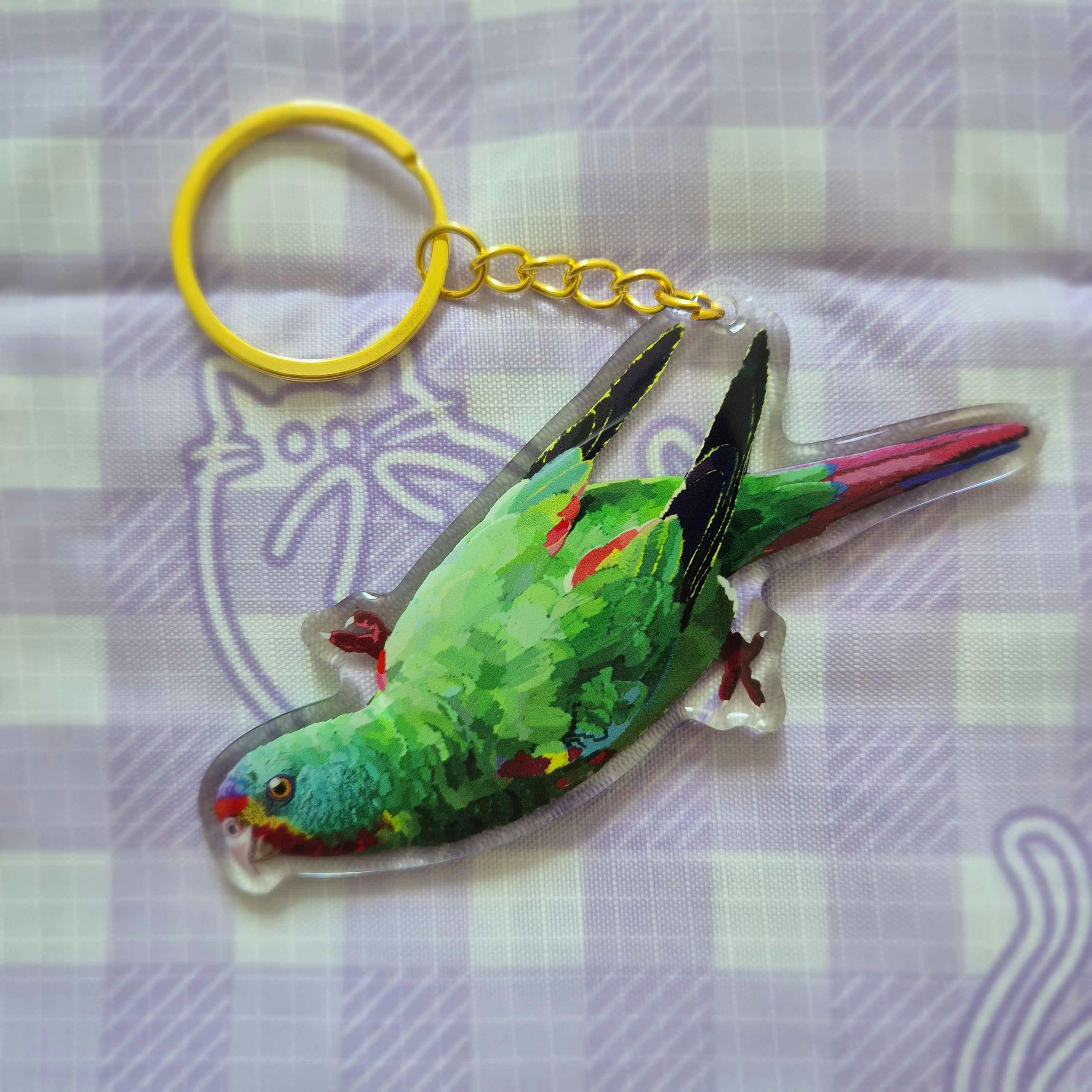 Swift Parrot Keychain