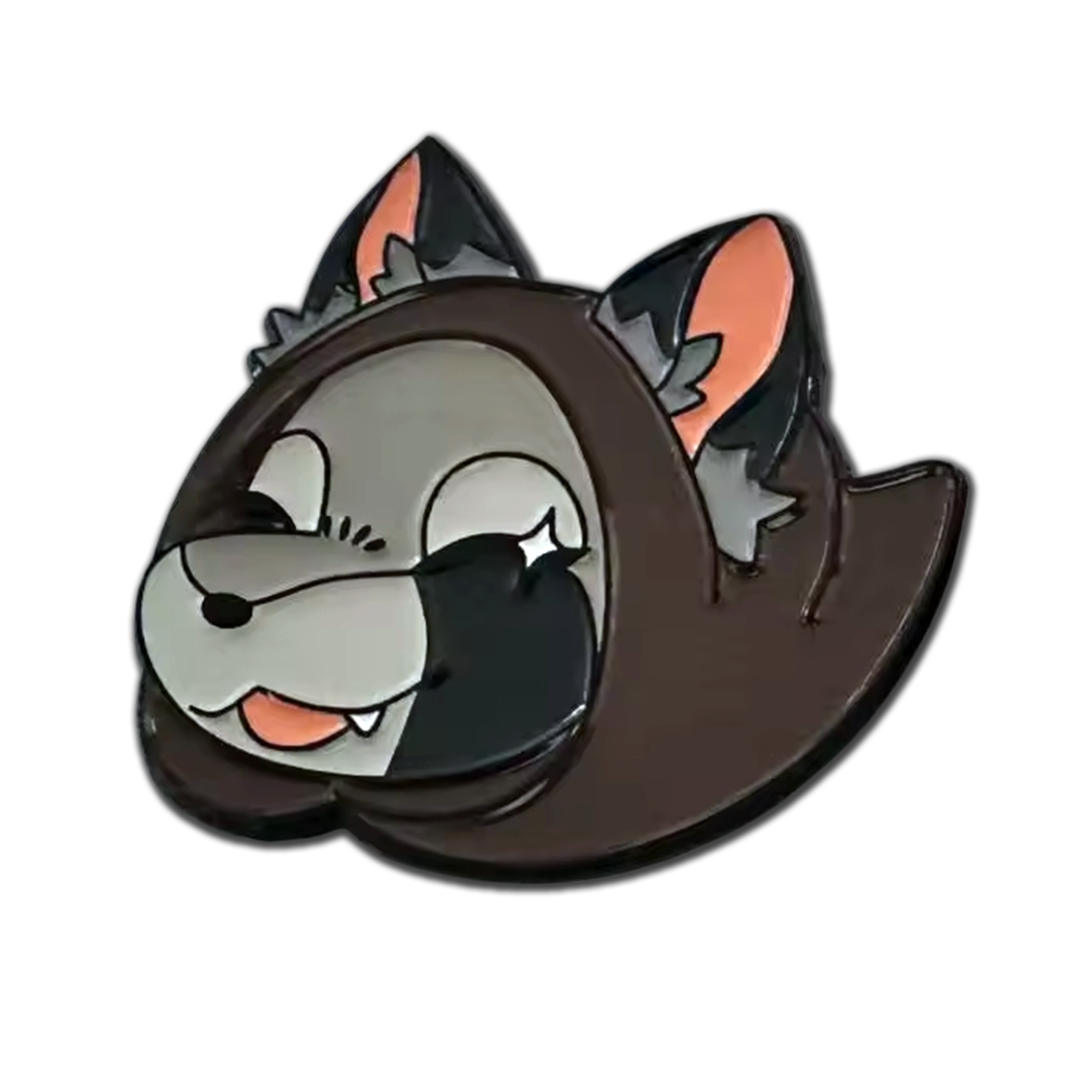 Grey Raccoon Pin
