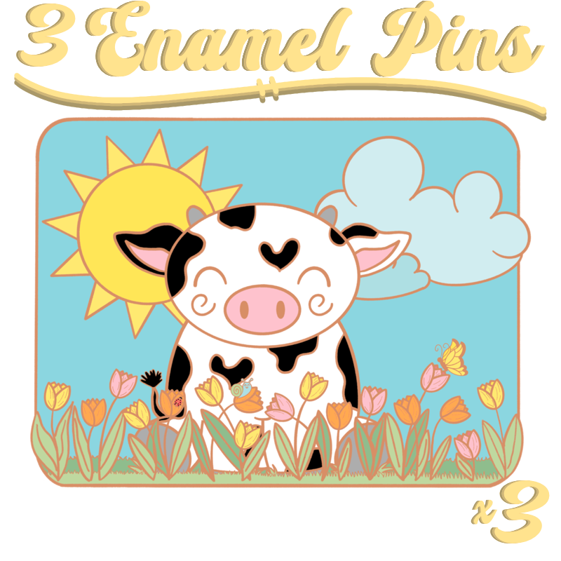3 Enamel Pins