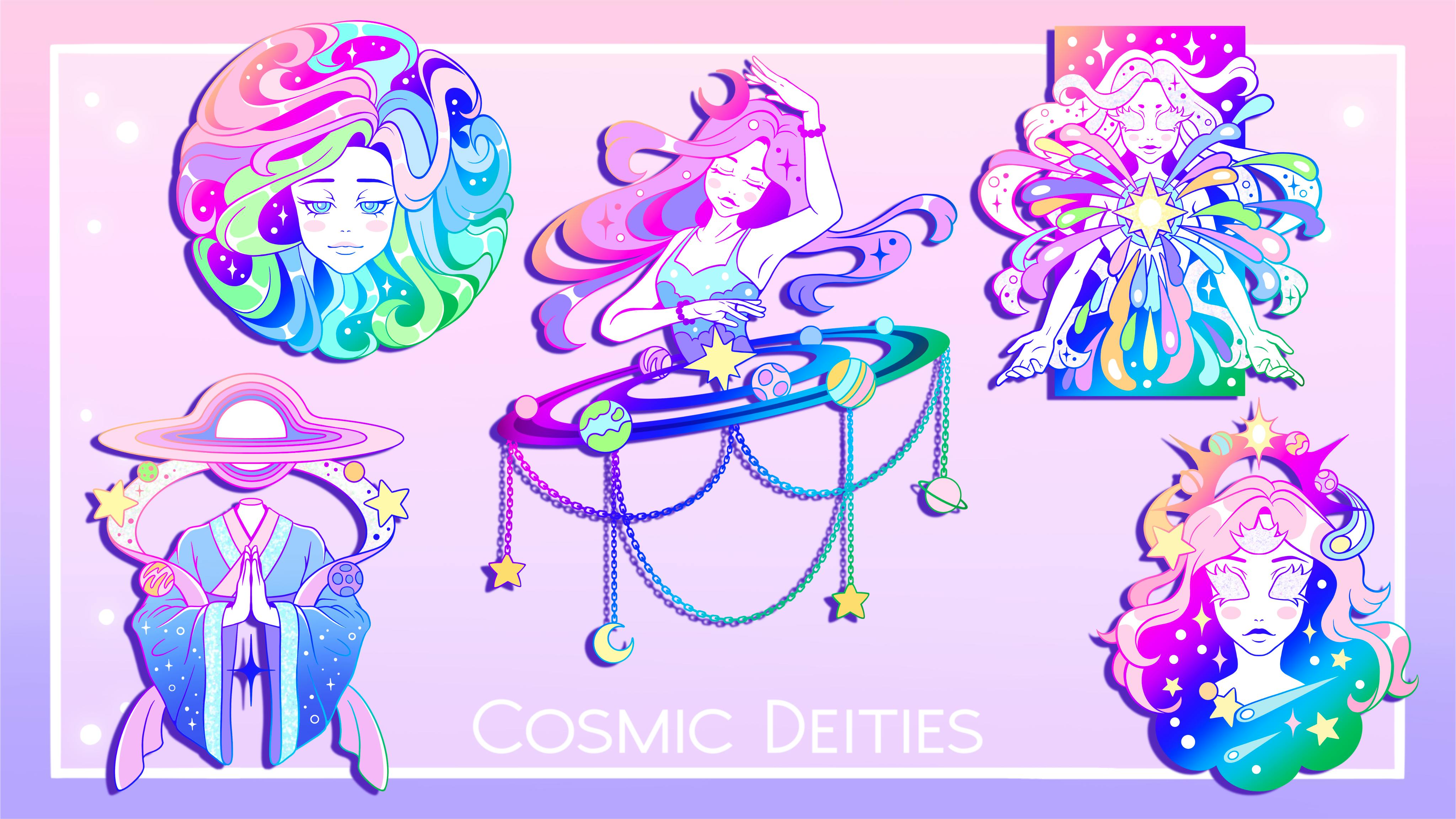 Cosmic Deities - Enamel Pin Collection