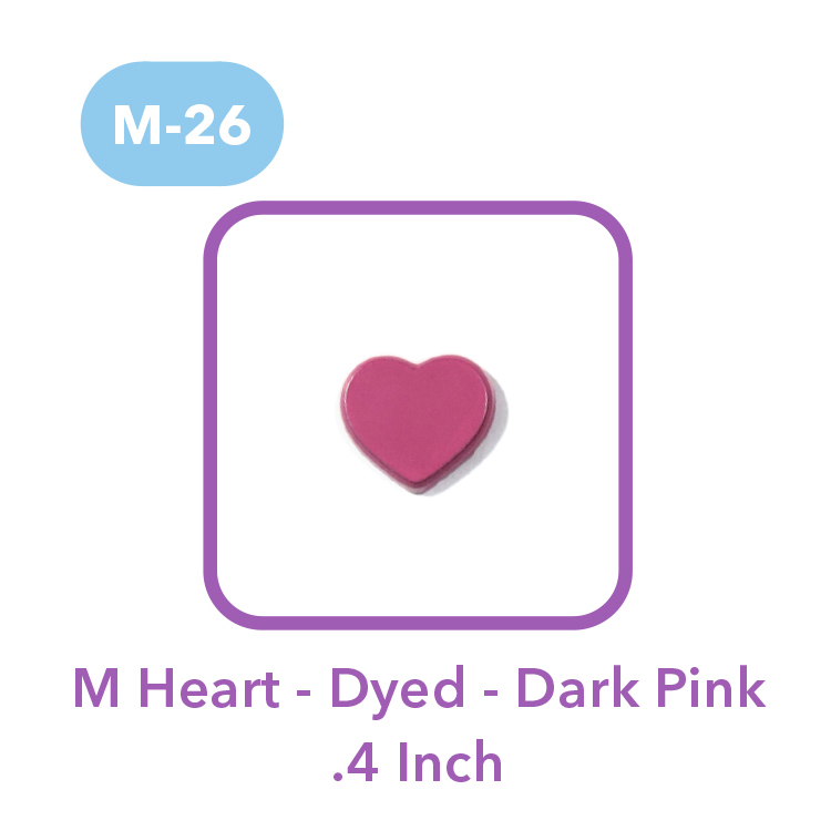 M-26 - Mine Heart - Dyed - Dark Pink