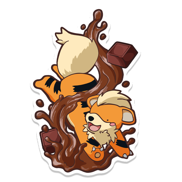 Cocoa pup sticker