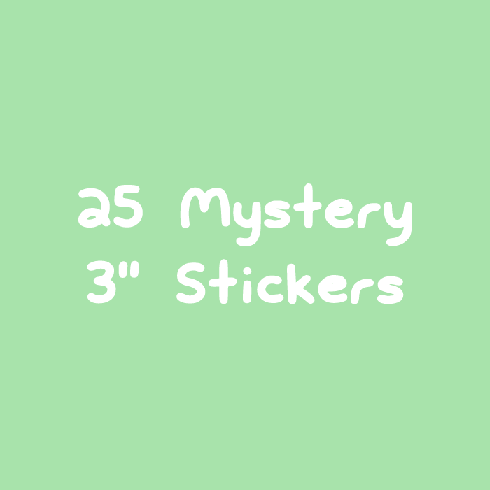 25 Mystery 3" Stickers
