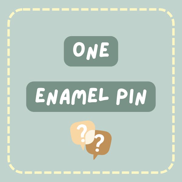 One enamel pin