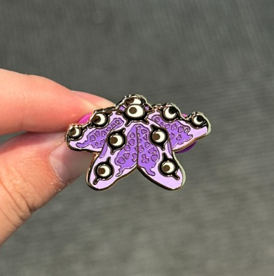 Starfish pin - gold