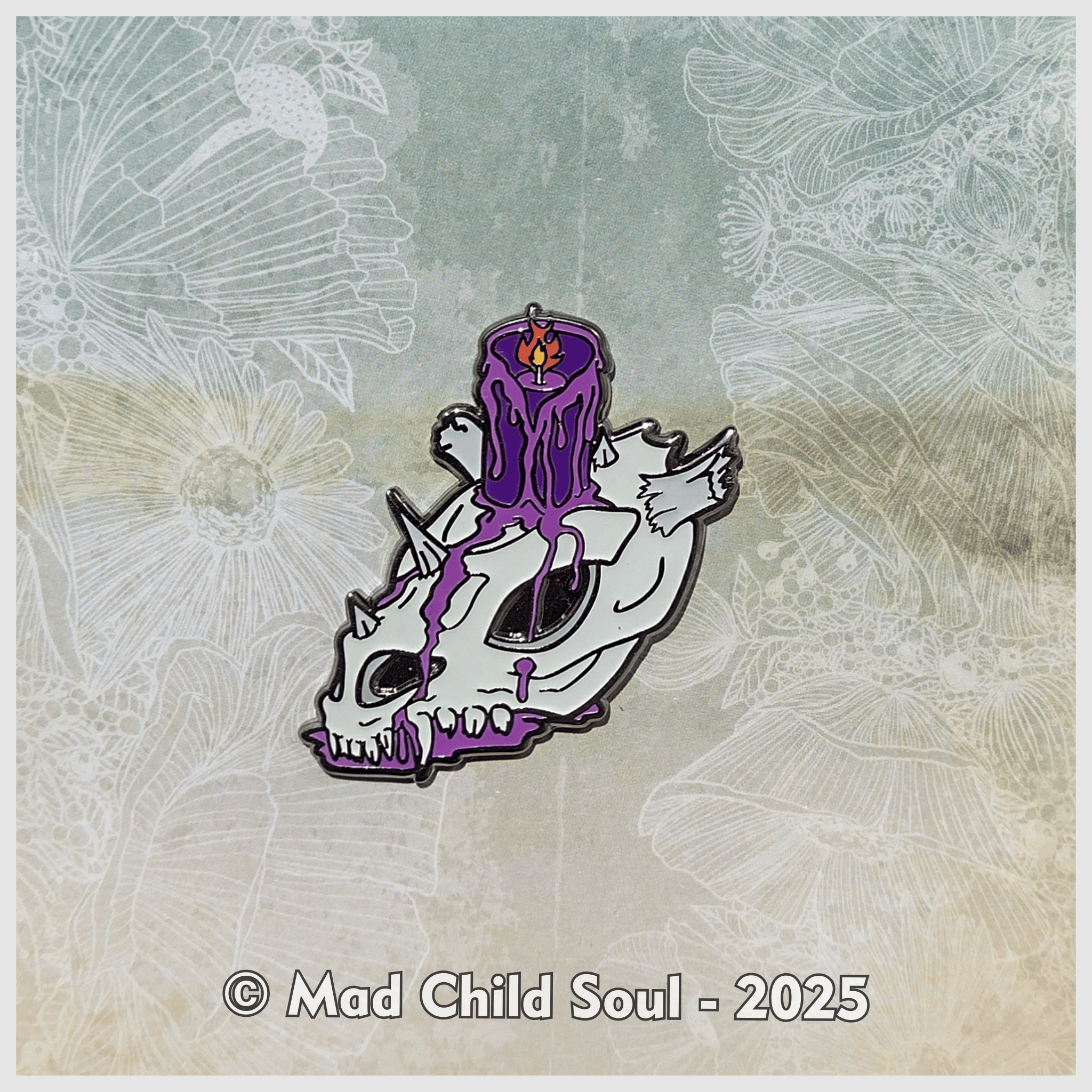 1x PIN : Dragon Skull (Purple)