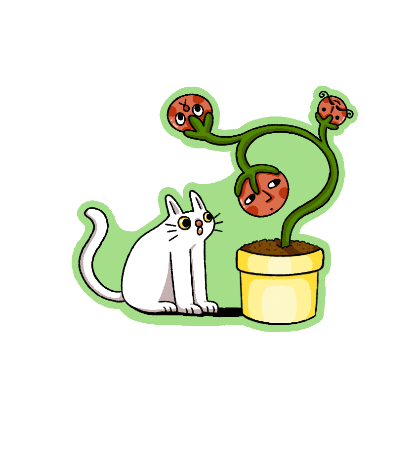 Tomato Cat Sticker