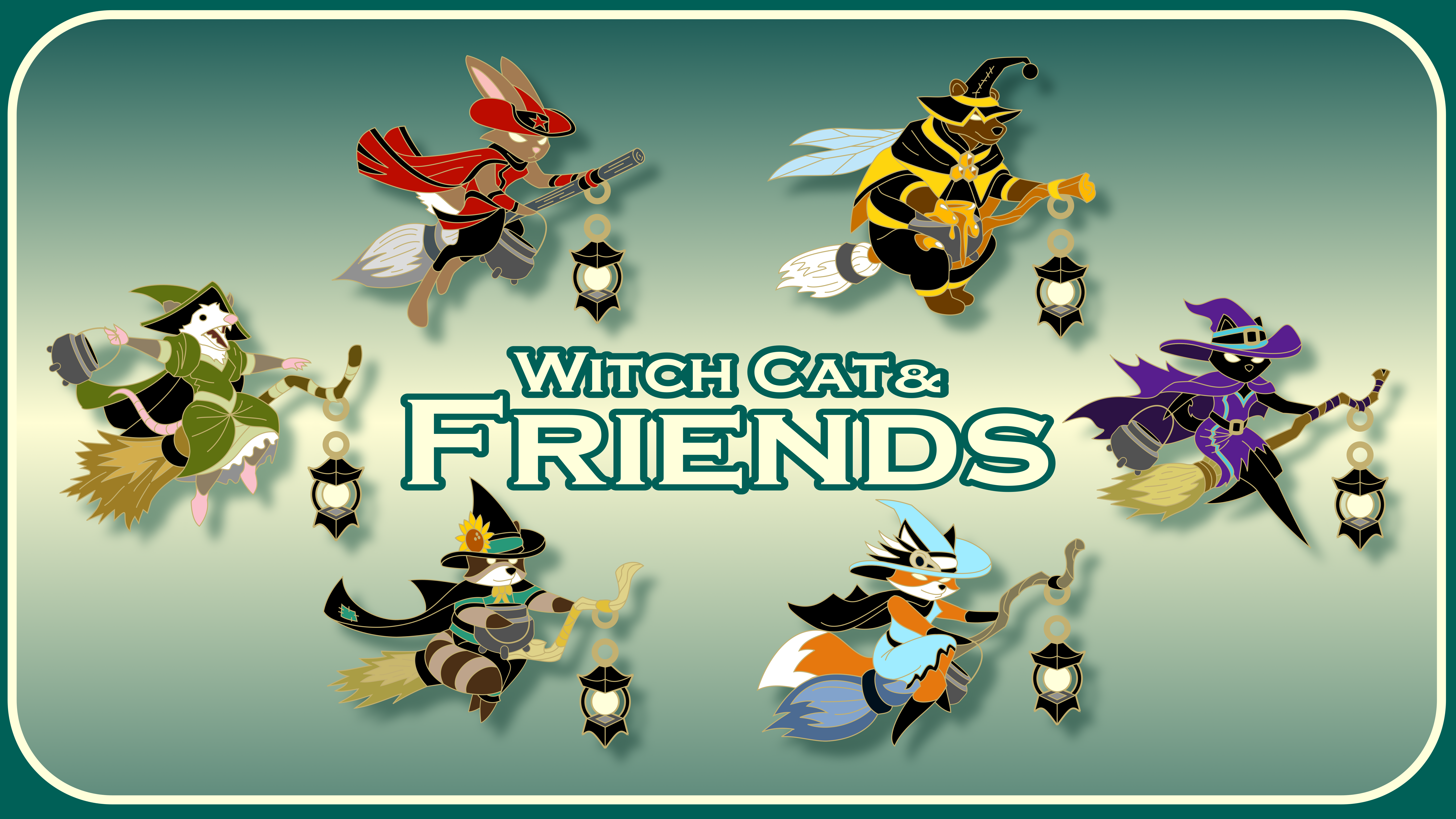 Witch Cat & Friends