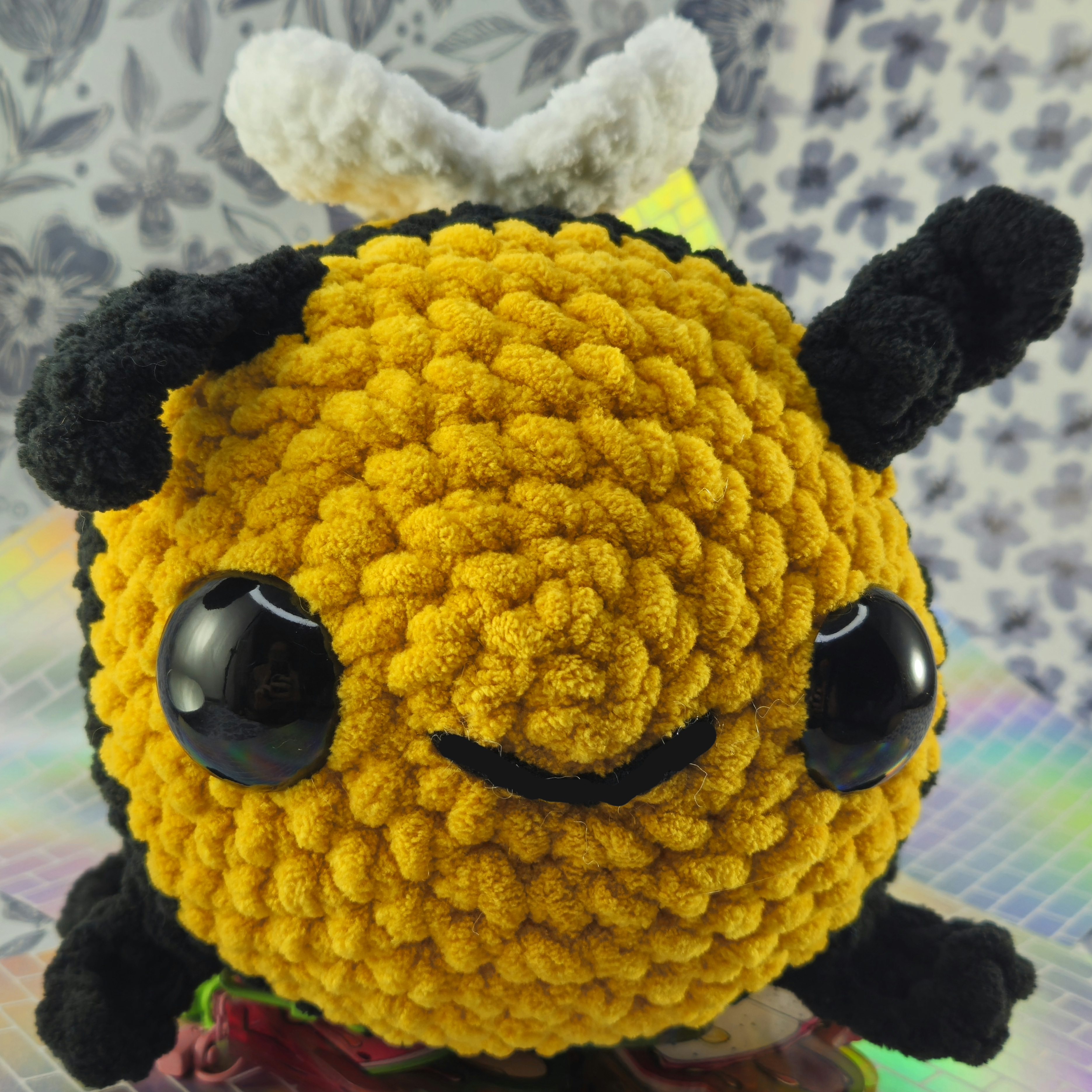 Large Bee Crochet Plush