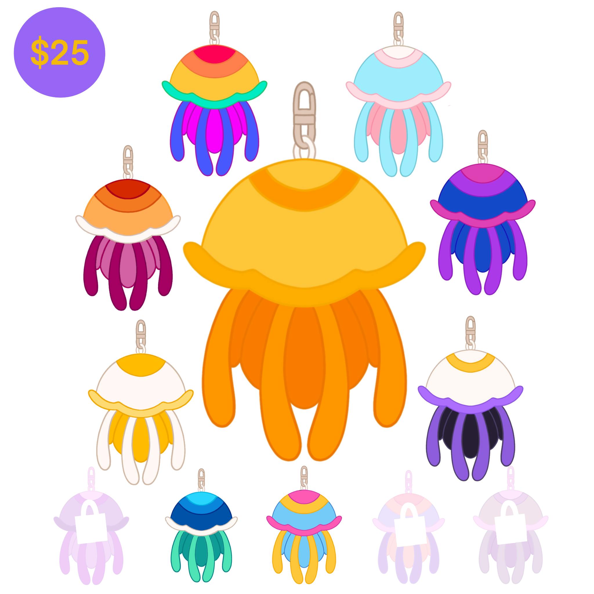 Jellyfish Keychain