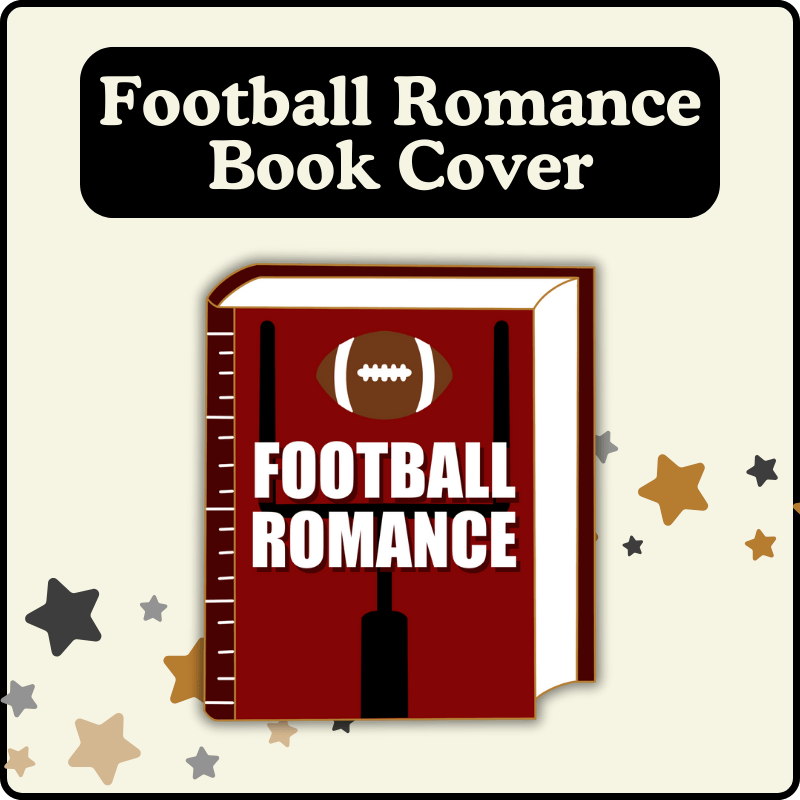 Football Romance Book Pin