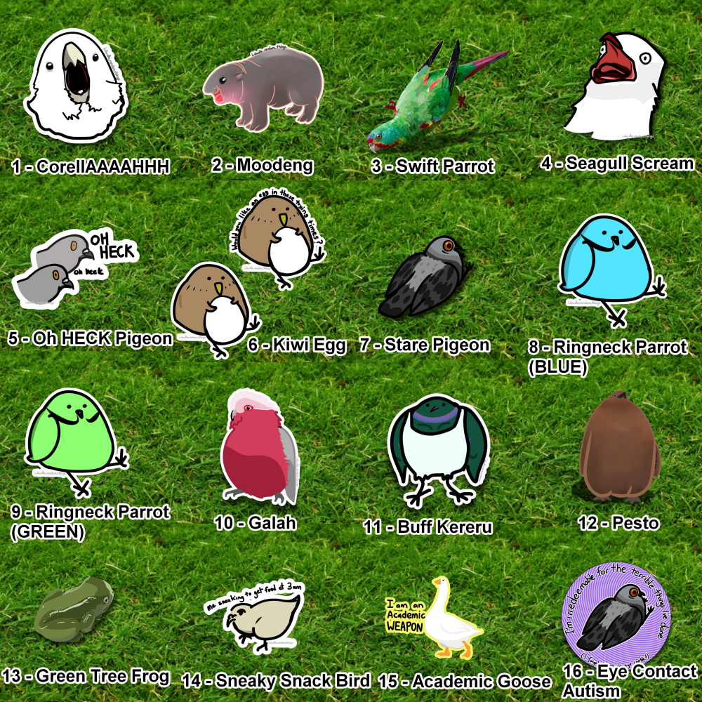 10 sticker pack