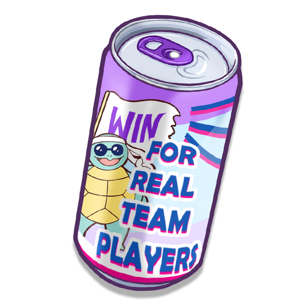 Turtle gang softdrink metallic sticker✨