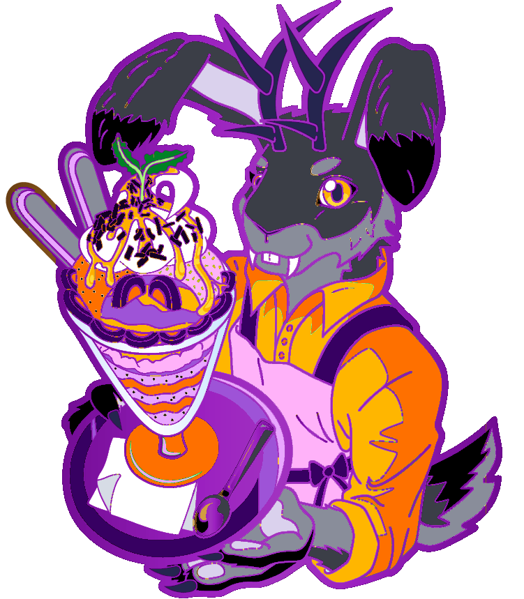 1x Limited Dark Jackalope - Hard Enamel Pin