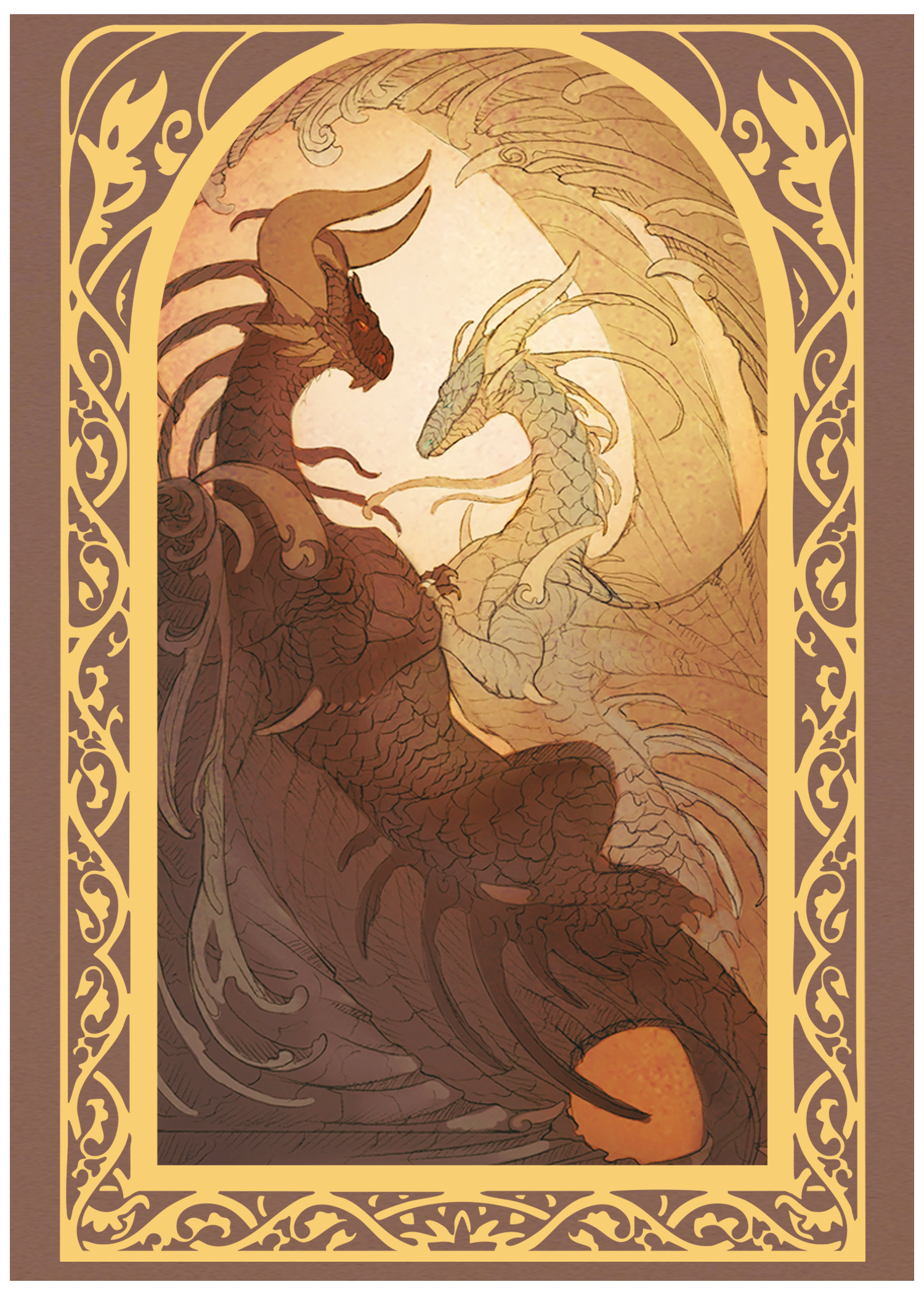 The Lovers archival mini print