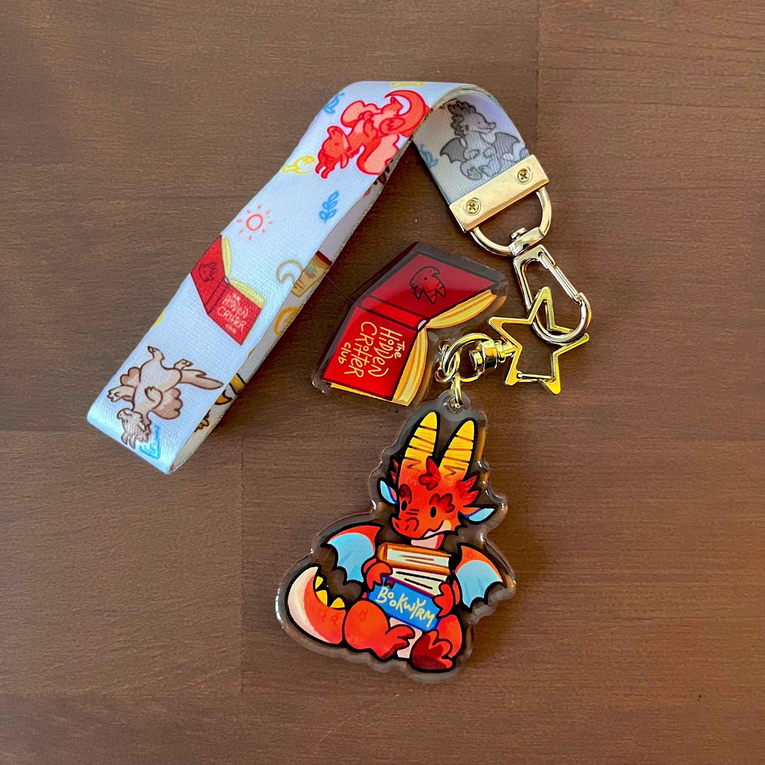 Bookwyrm Wristlet Keychain