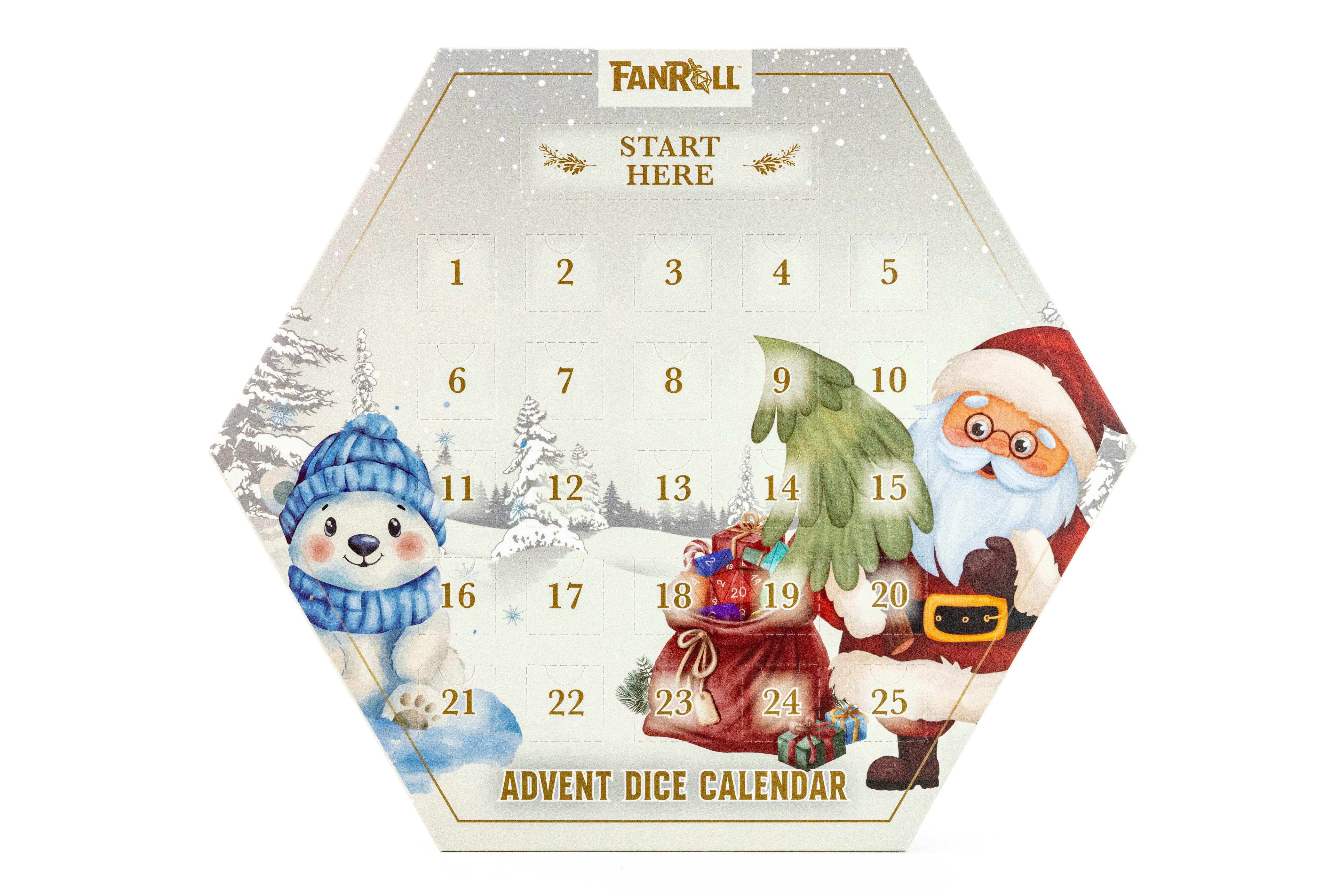 Santa & Polar Bear Dice Advent Calendar