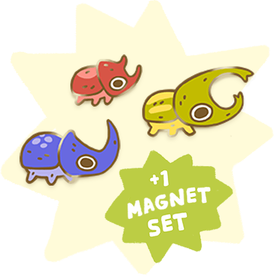 +1 Beetles Magnet Set