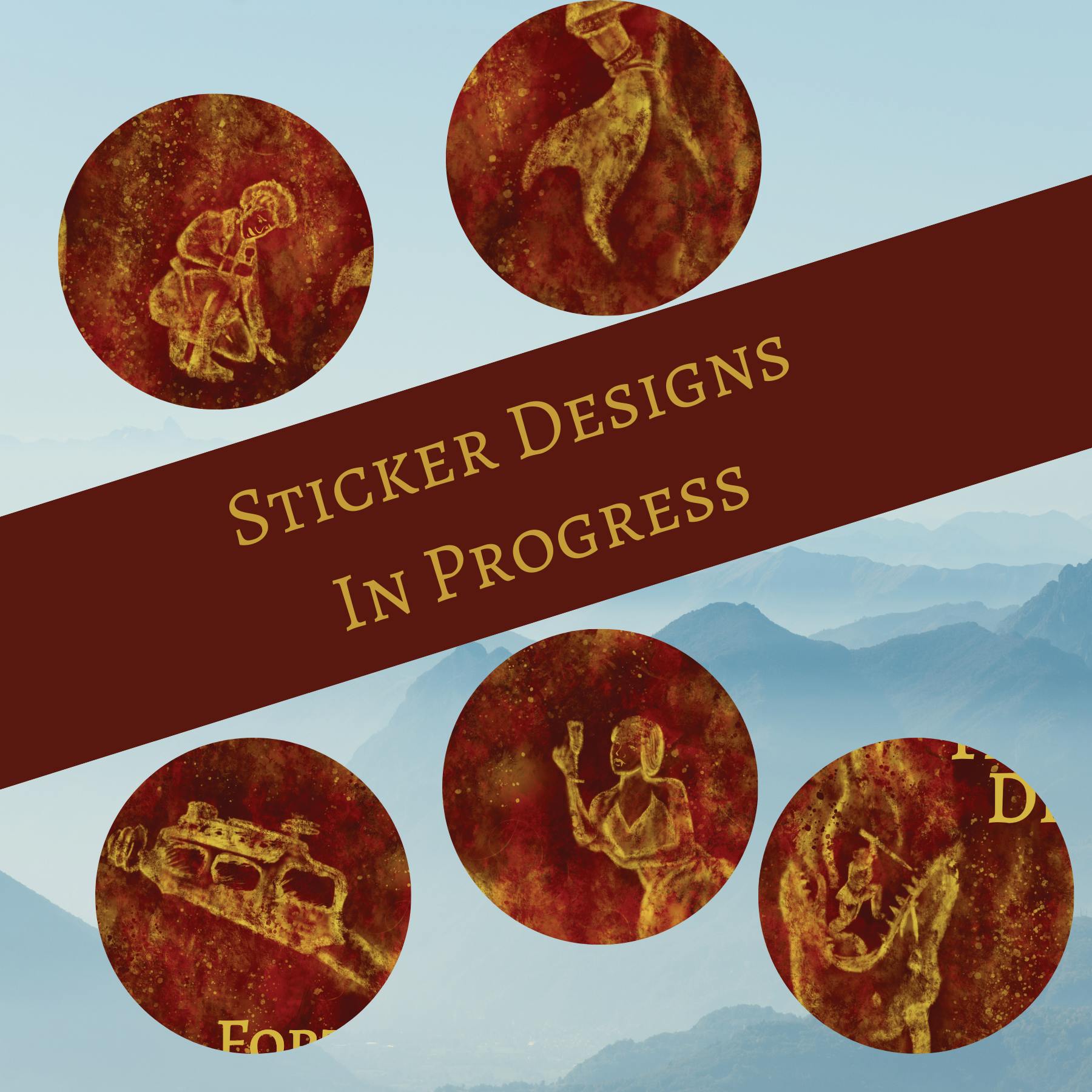 Fortune Favors Dice Sticker Pack