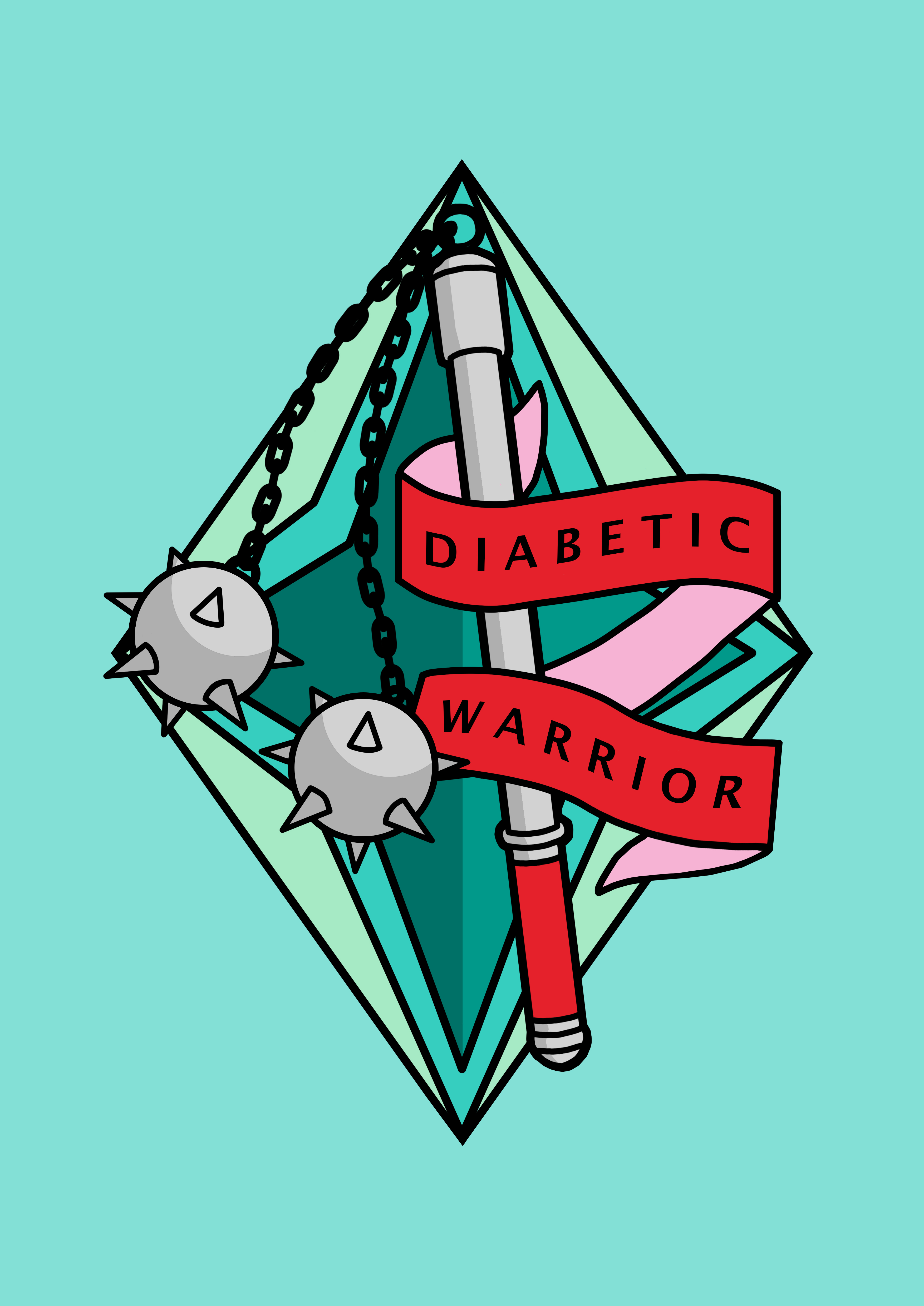 Diabetic Warrior print