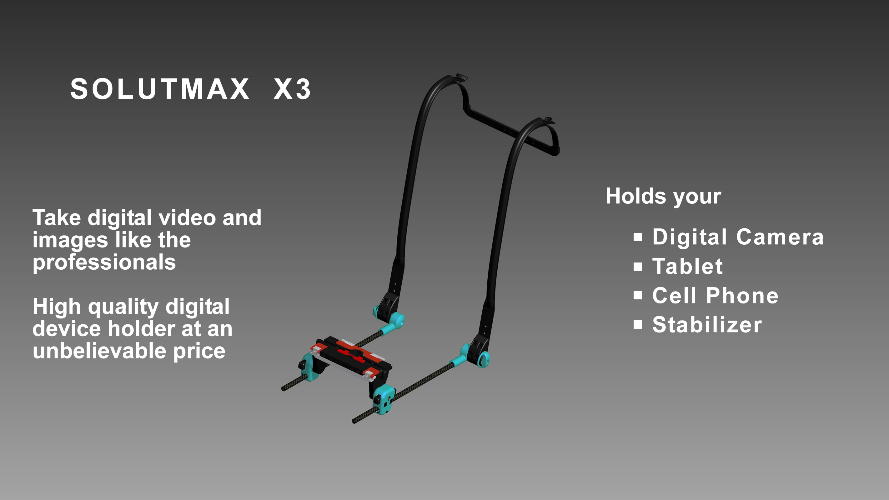 Solutmax x3 camera holder