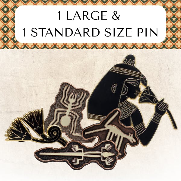 1 Large and 1 Standard Size Pin