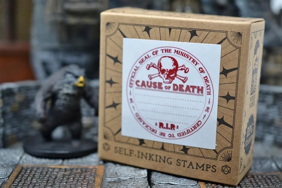 RPG STAMP ✦ R.I.P. SKULL + BONES