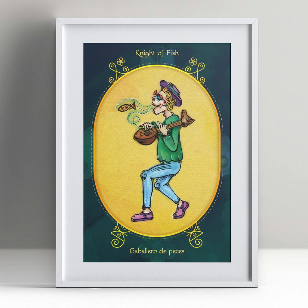 🖼️ Art Print: Knight of Fish