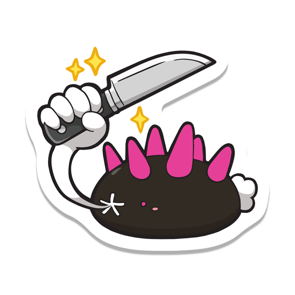 Dangerous sea cucumber sticker