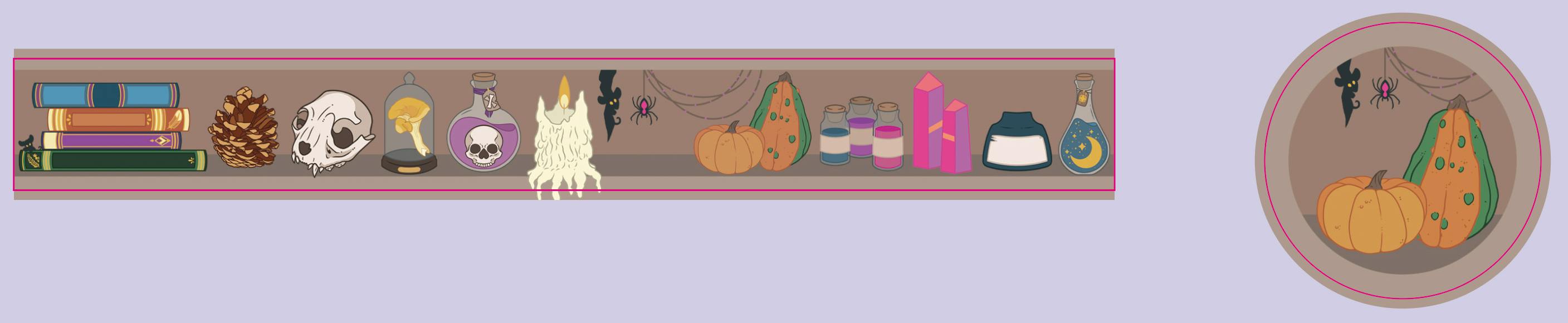 Washi Tape Apothecary Shelf