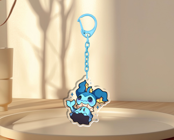 Vaporeon Mimikyu Acrylic Keychain