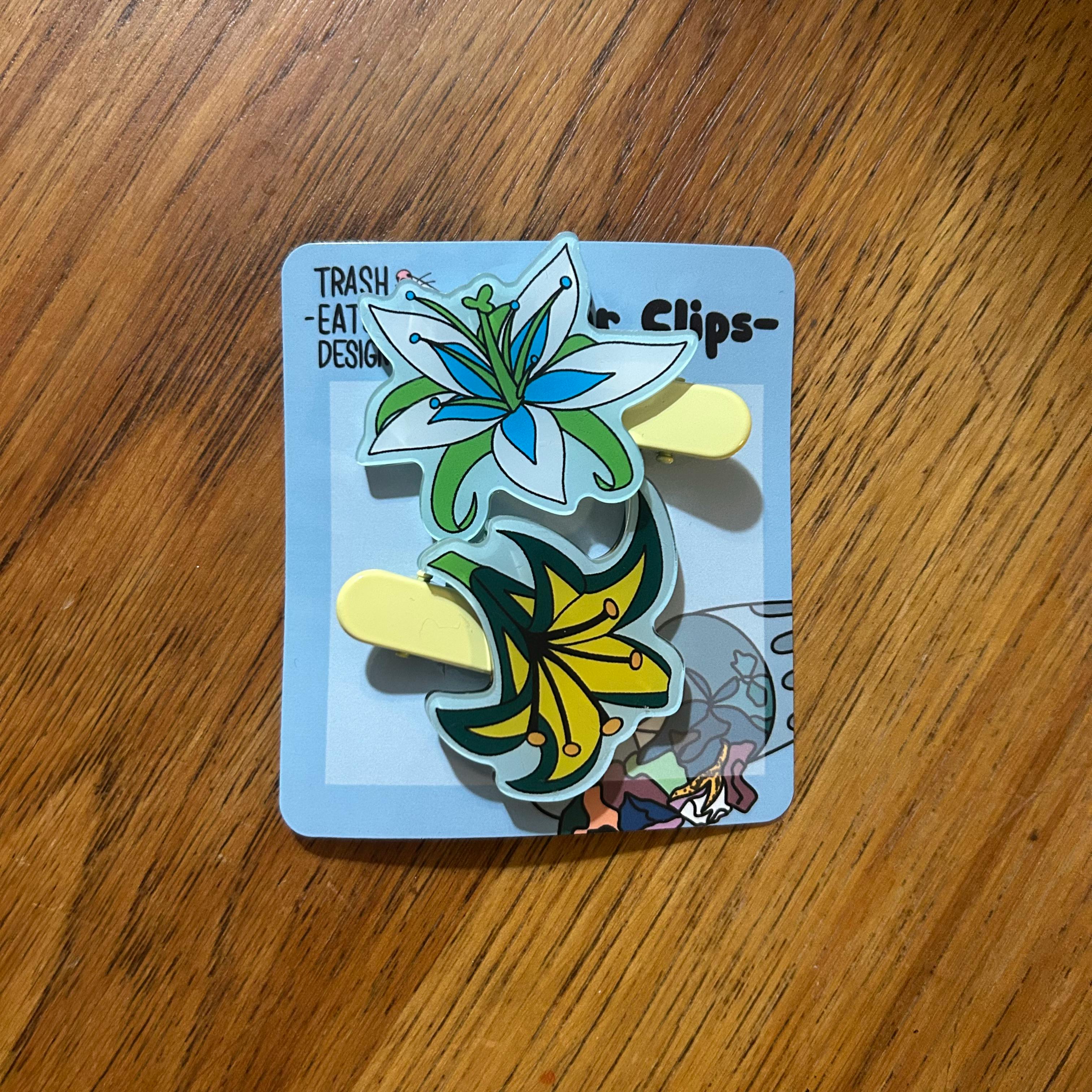 Hair Clip Set: LOZ Flowers