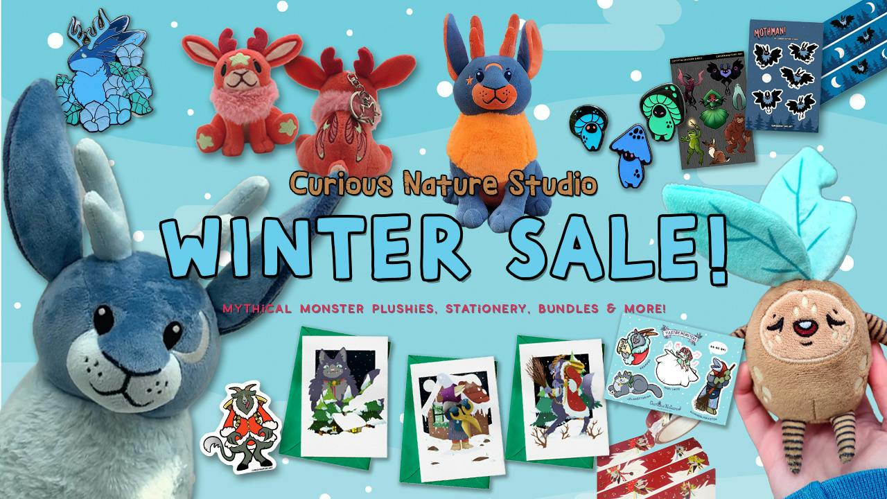Curious Nature Winter Sale: Plushies, Stationery & More!