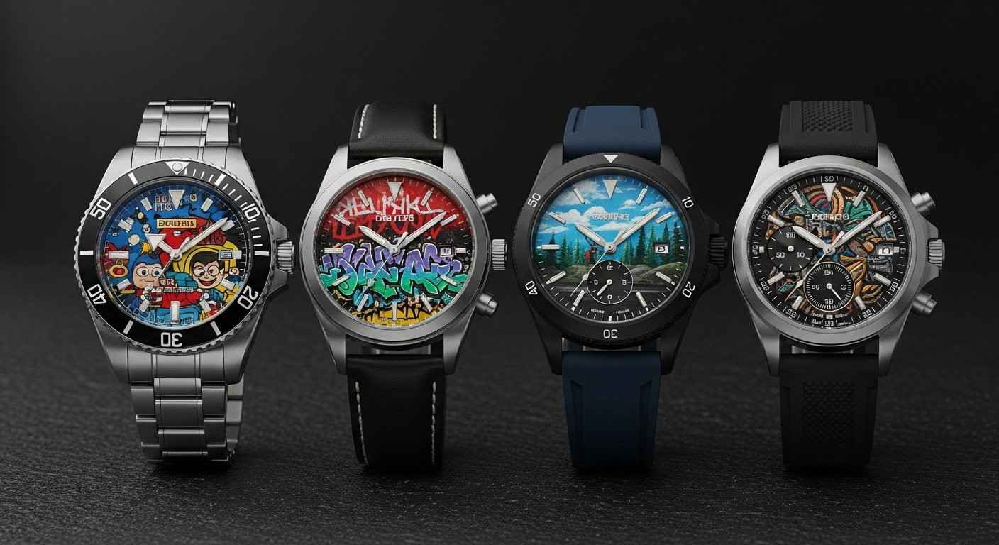 Wearable Art: Exquisite Hand-Painted Watches by Redwin Ateli