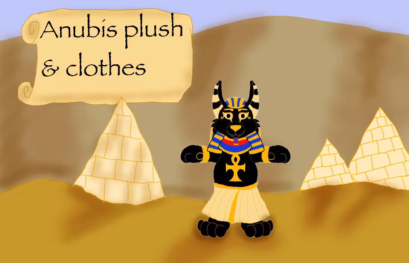 Cuddly Anubis Plushie & Clothes
