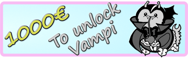 Reach 1000€ Funding Amount - 'Vampi' Fluffypede unlocked
