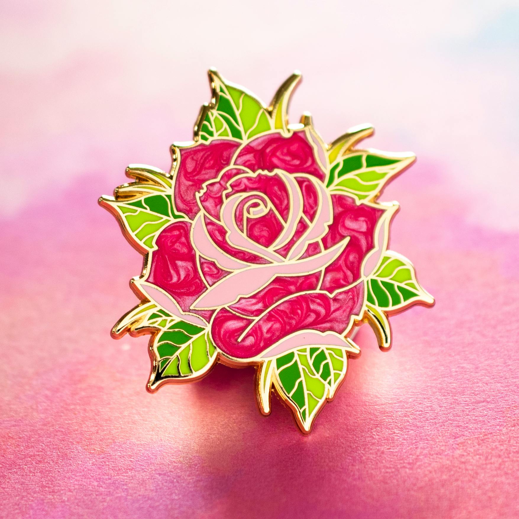 Neo Rose Pin - Pink