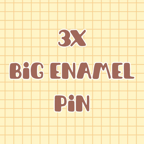 ✦ 3x big enamel pin ✦