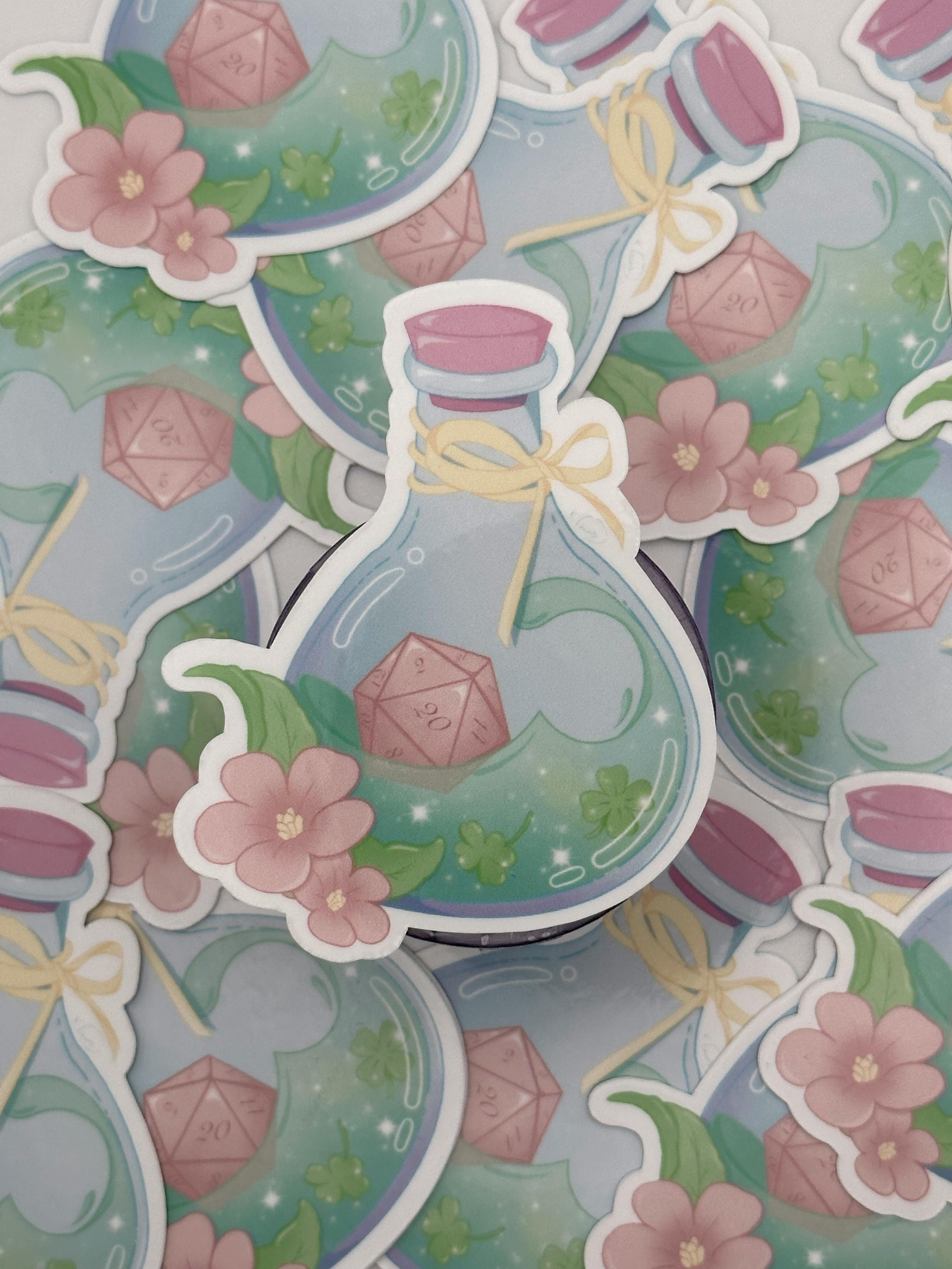 D20 Potion Bottle Sticker